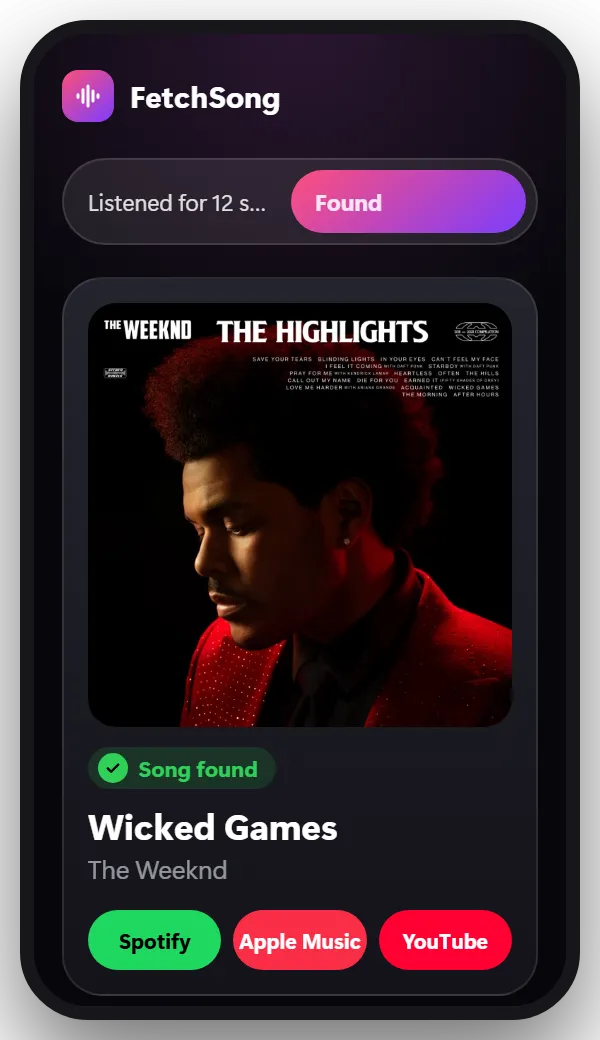 How to find a song by sound, step 3: Get the song